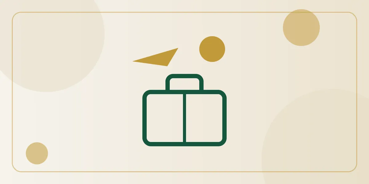 Ilustración de una maleta de viaje junto a un sol, sobre cómo ahorrar para viajar
