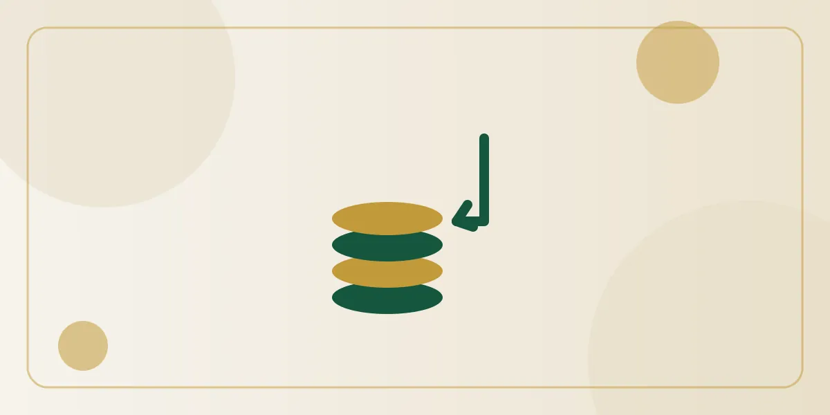 Ilustración de monedas apiladas que representan ingresos extra, sobre cómo crear ingresos extra